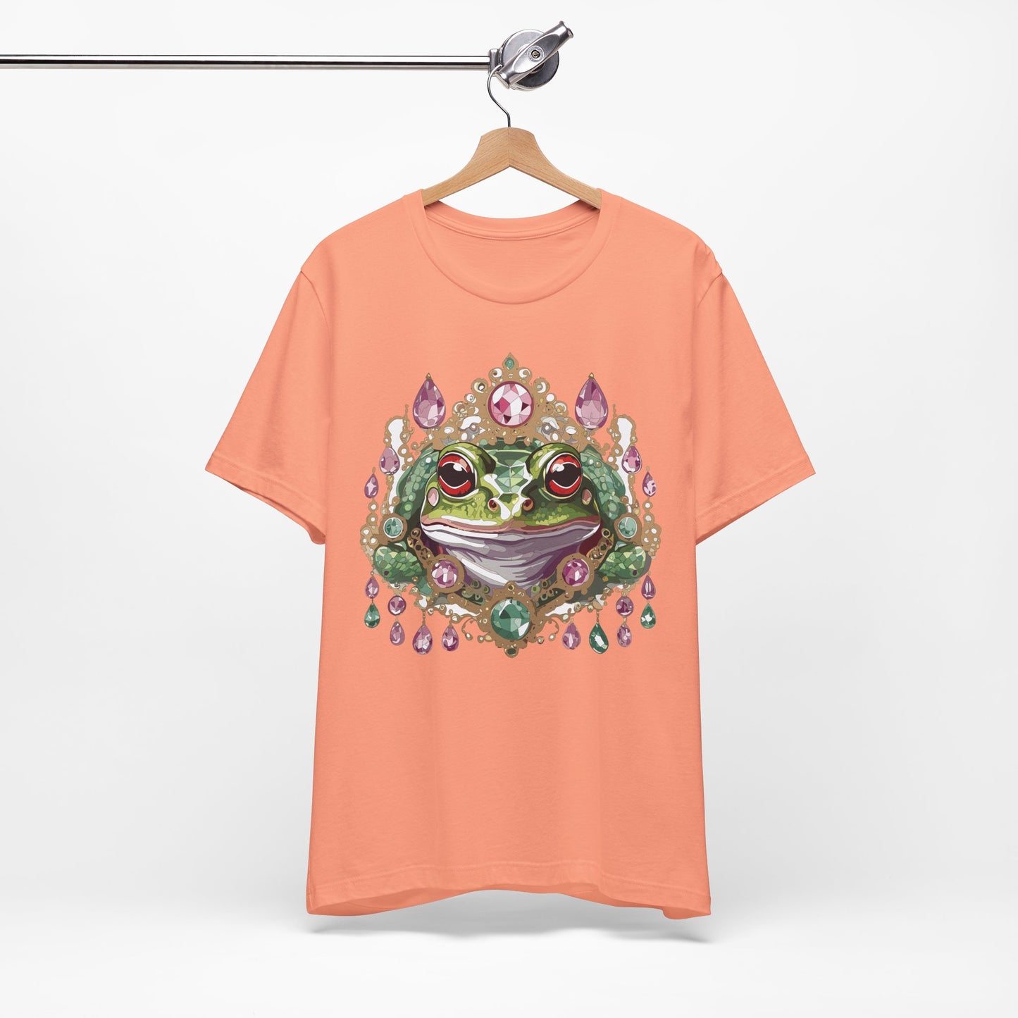 Animal Shirt, Shirt with Animal, Tee Shirt with Gold Animal Medal, Shirt with Antique Animal Medallion