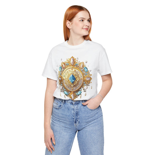 Medallion Shirt, Shirt with Medallion, Tee Shirt with Medal