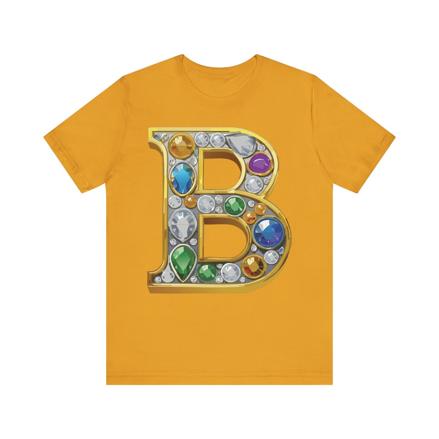 Letter Shirt, Shirt with Letters, Tee Shirt with Gold Letter, Shirt with Antique Letters