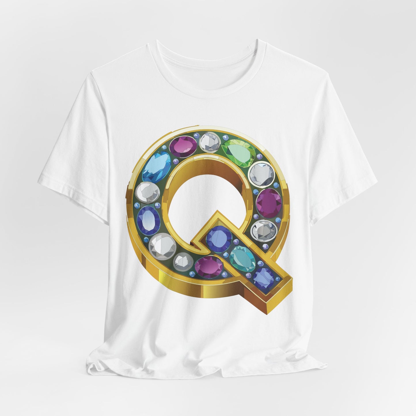 Letter Shirt, Shirt with Letters, Tee Shirt with Gold Letter, Shirt with Antique Letters