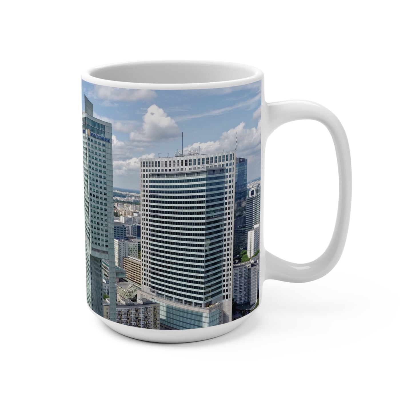 Coffee & Tea Mug with City prints, 15oz