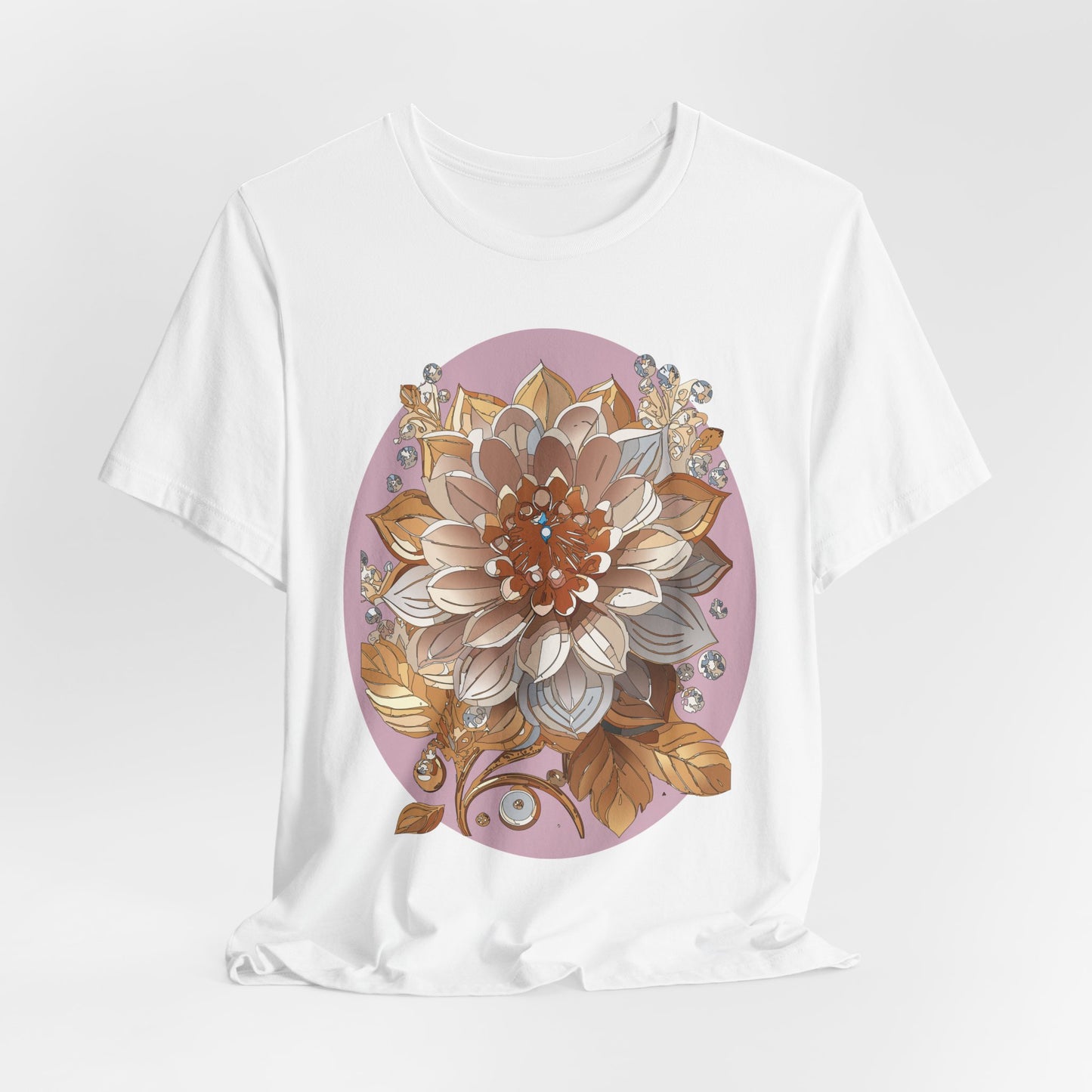 Floral Shirt, Flower Shirt, Tee Shirt with Antique Flower