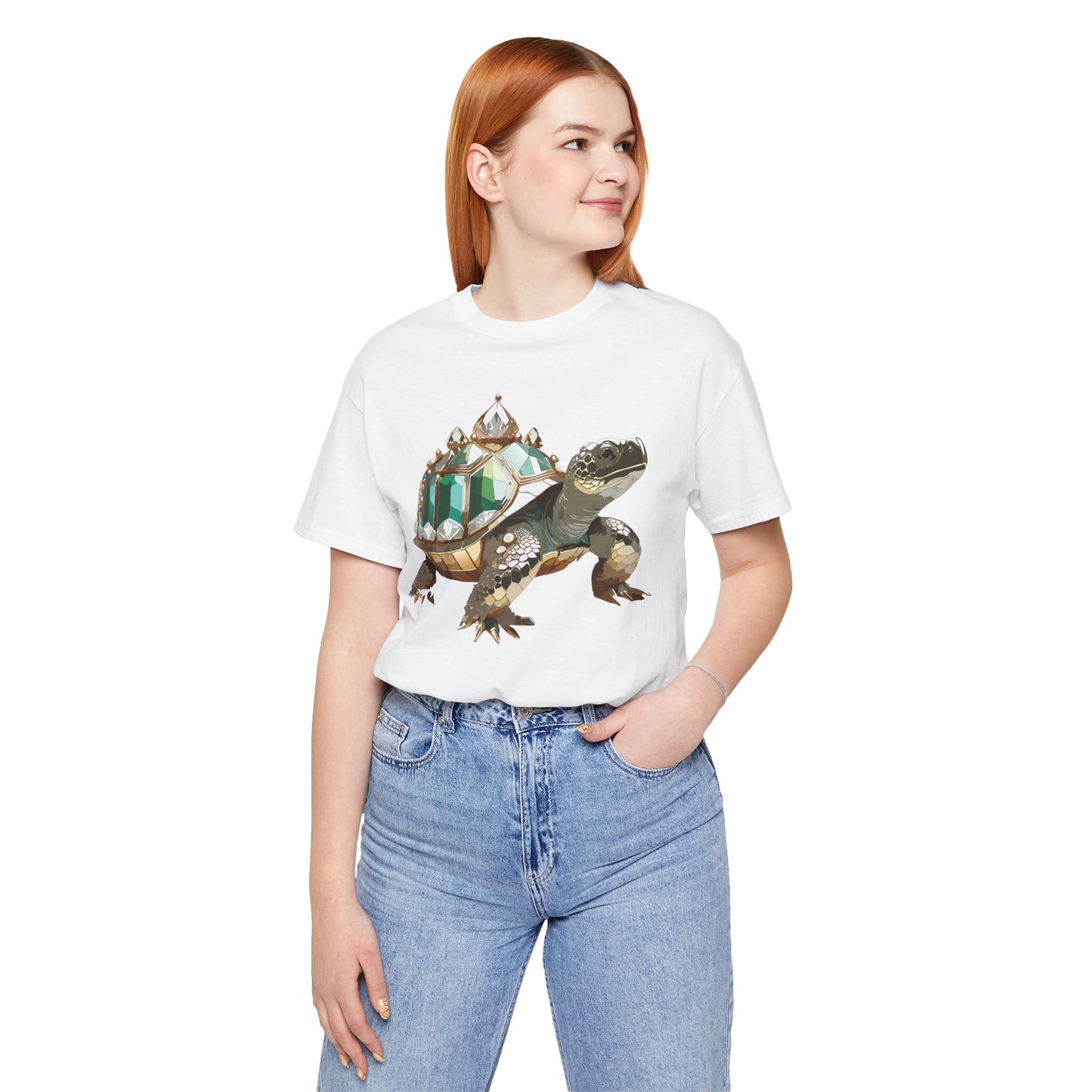 Animal Shirt, Shirt with Animal, Tee Shirt with Gold Animal Medal, Shirt with Antique Animal Medallion