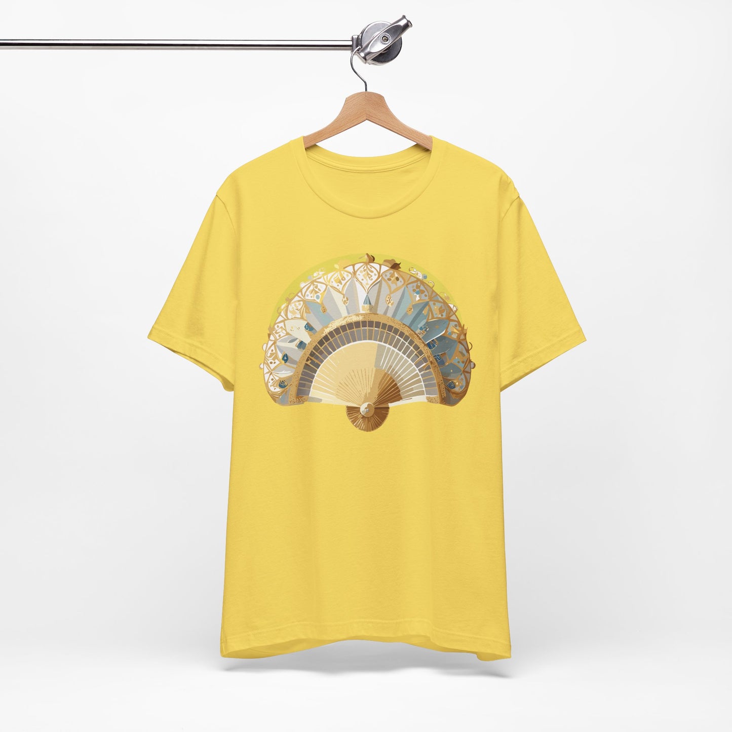 Fan shirt, Shirt with Fan, Tee Shirt with Gold Blower