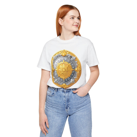 Coin Shirt, Shirt with Coin, Tee Shirt with Gold Coin, Shirt with Antique Coin