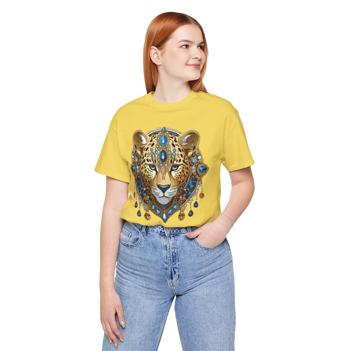 Animal Shirt, Shirt with Animal, Tee Shirt with Gold Animal Medal, Shirt with Antique Animal Medallion