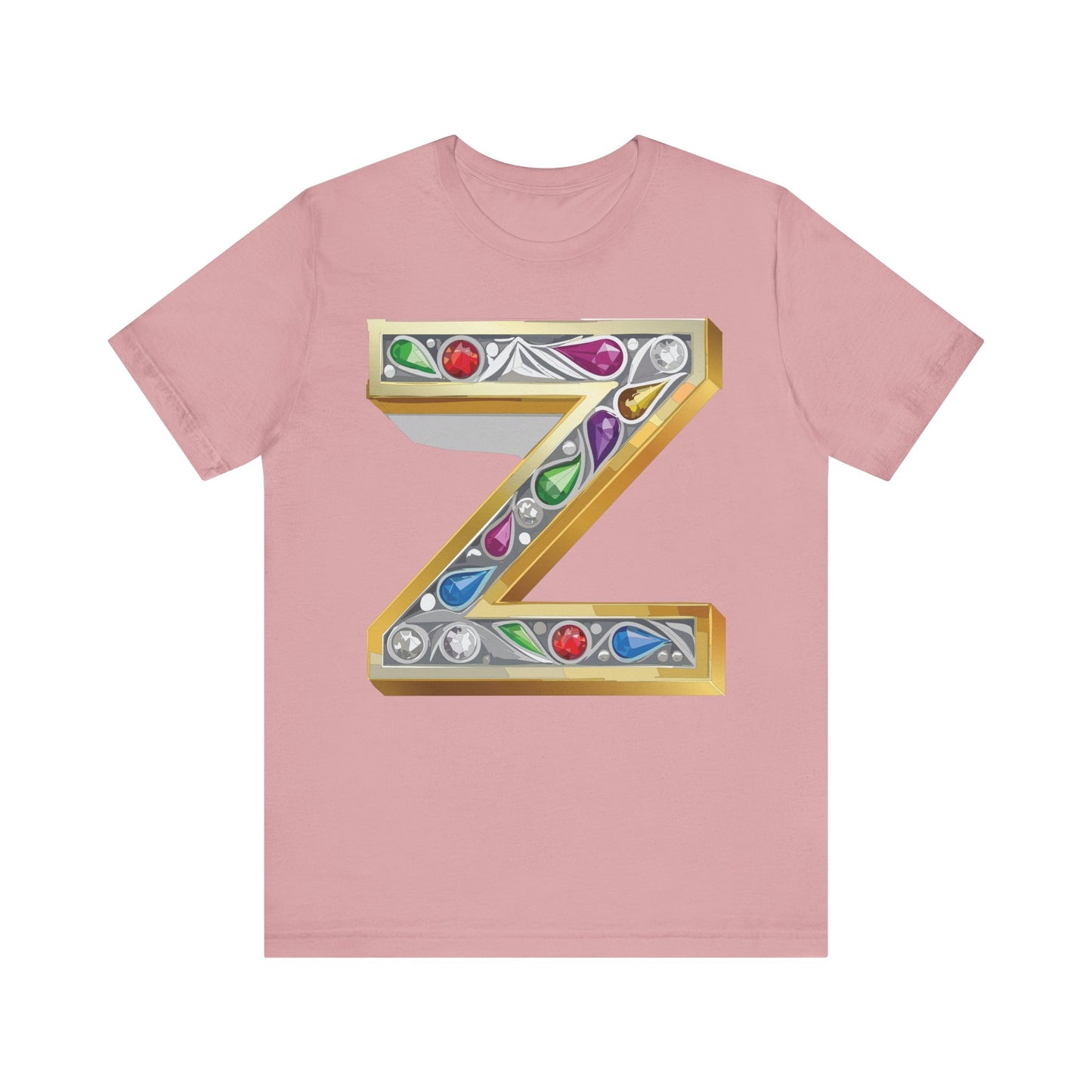 Letter Shirt, Shirt with Letters, Tee Shirt with Gold Letter, Shirt with Antique Letters