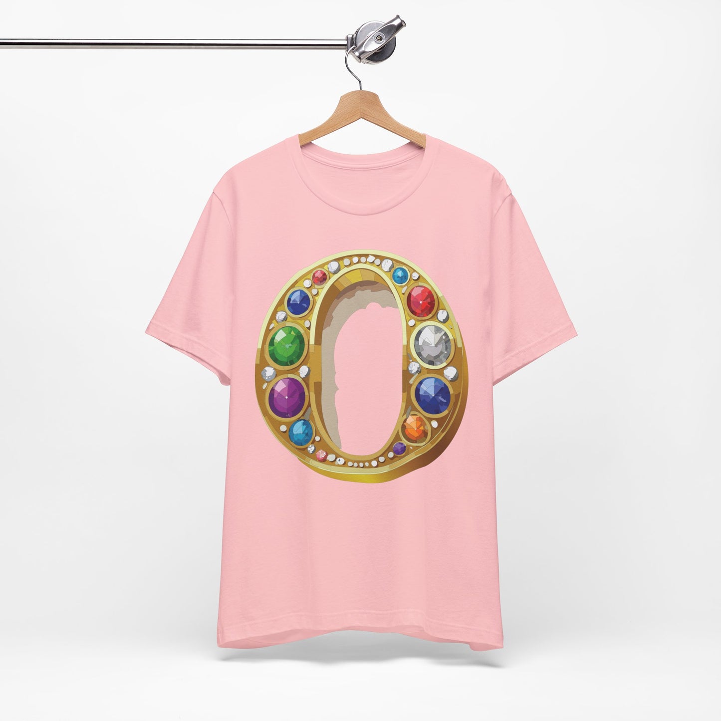 Letter Shirt, Shirt with Letters, Tee Shirt with Gold Letter, Shirt with Antique Letters