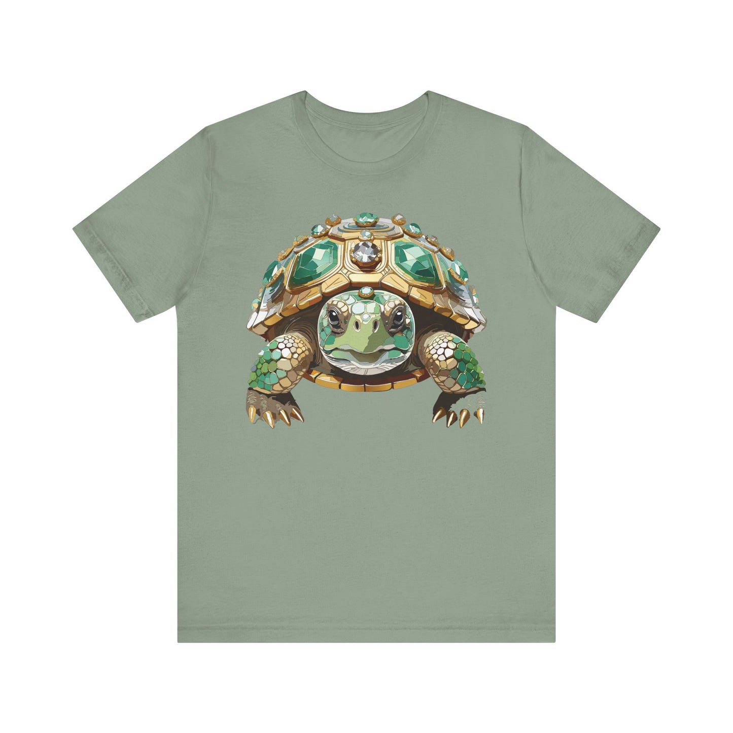 Animal Shirt, Shirt with Animal, Tee Shirt with Gold Animal Medal, Shirt with Antique Animal Medallion
