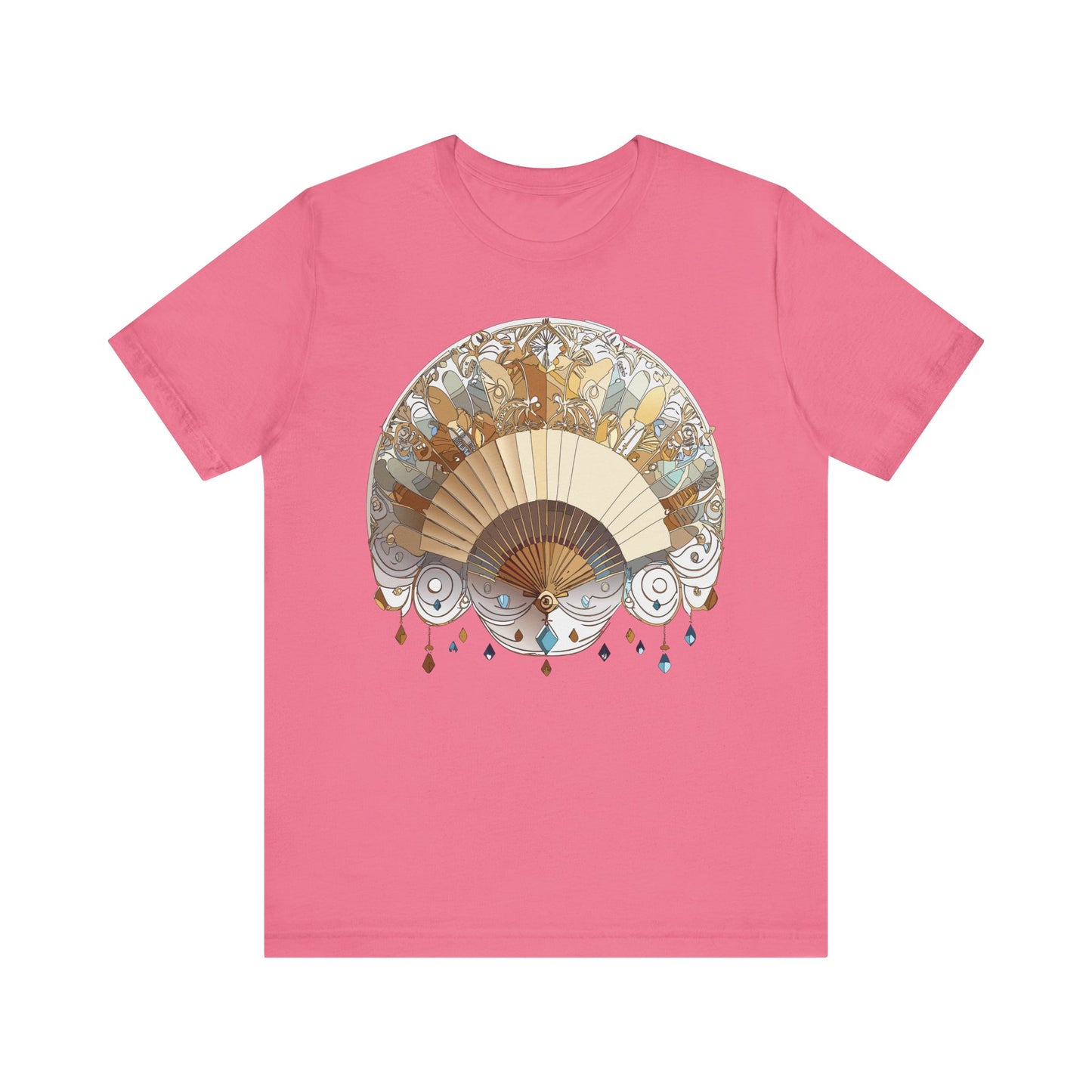 Fan shirt, Shirt with Fan, Tee Shirt with Gold Blower