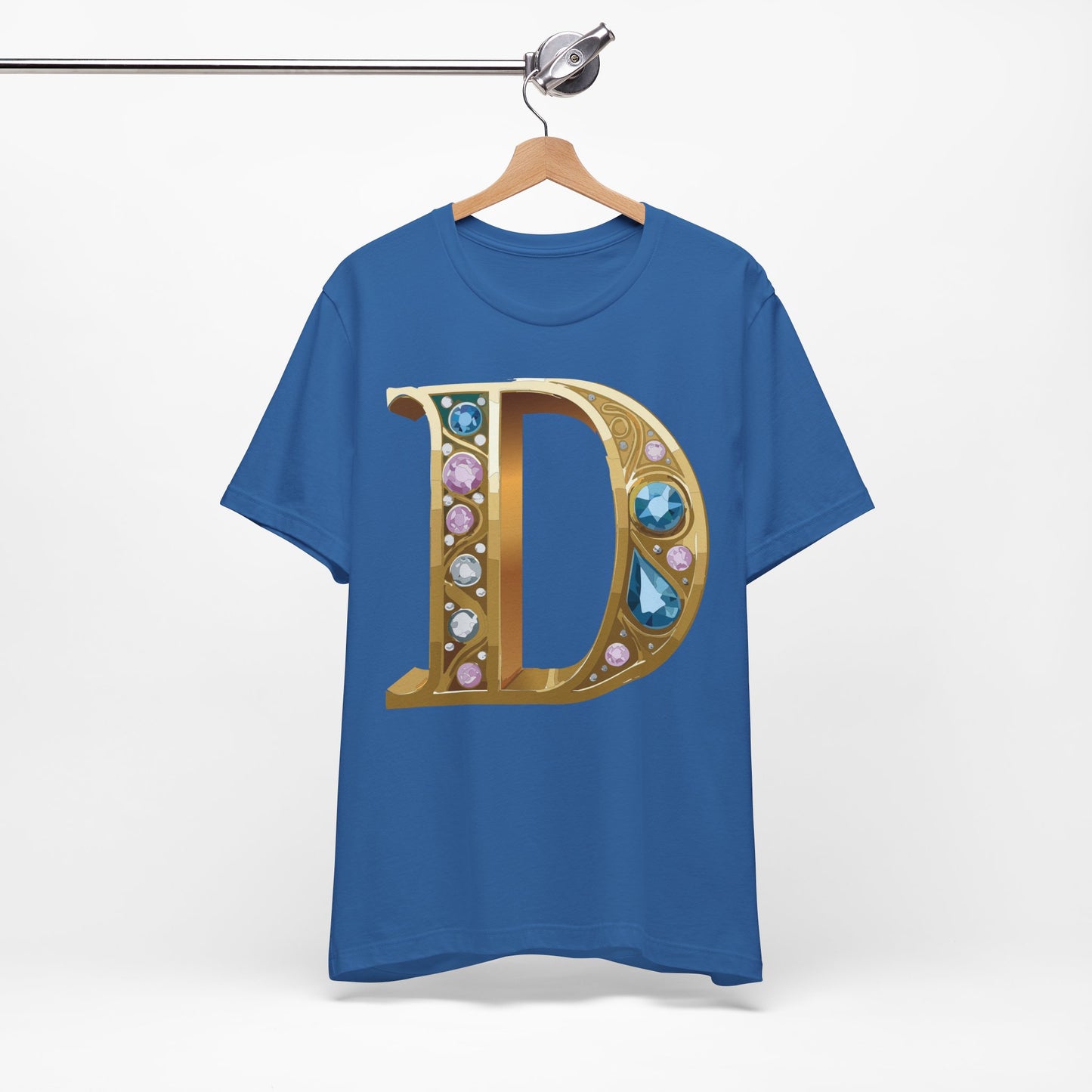 Letter Shirt, Shirt with Letters, Tee Shirt with Gold Letter, Shirt with Antique Letters