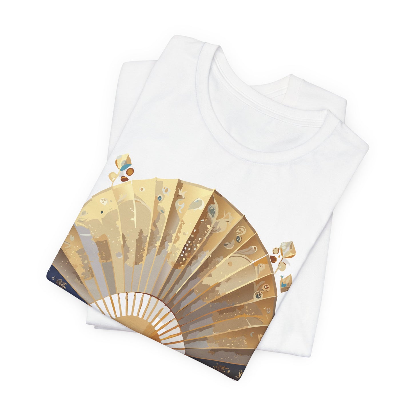 Fan shirt, Shirt with Fan, Tee Shirt with Gold Blower