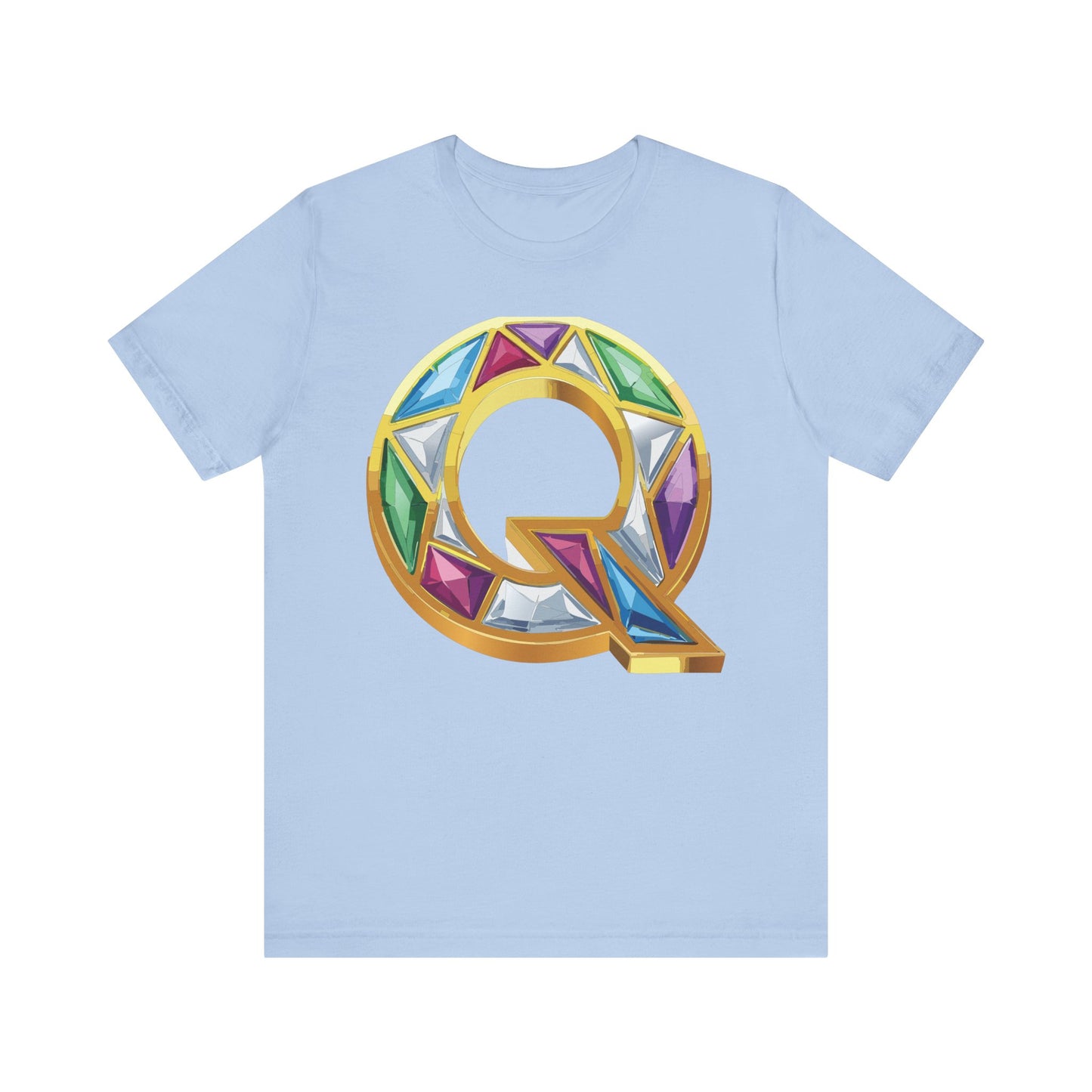 Letter Shirt, Shirt with Letters, Tee Shirt with Gold Letter, Shirt with Antique Letters