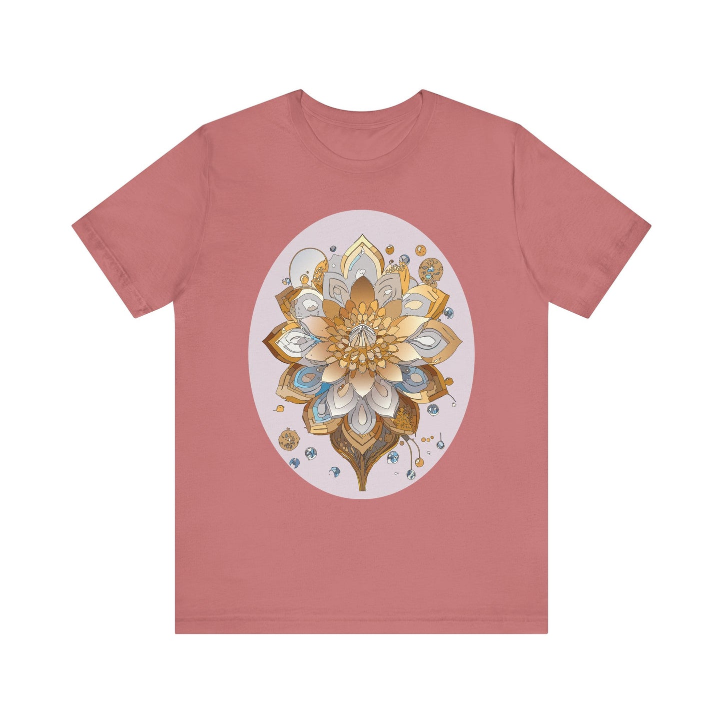Floral Shirt, Flower Shirt, Tee Shirt with Antique Flower