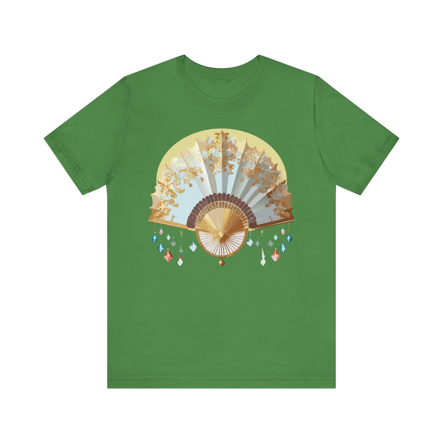 Fan shirt, Shirt with Fan, Tee Shirt with Gold Blower