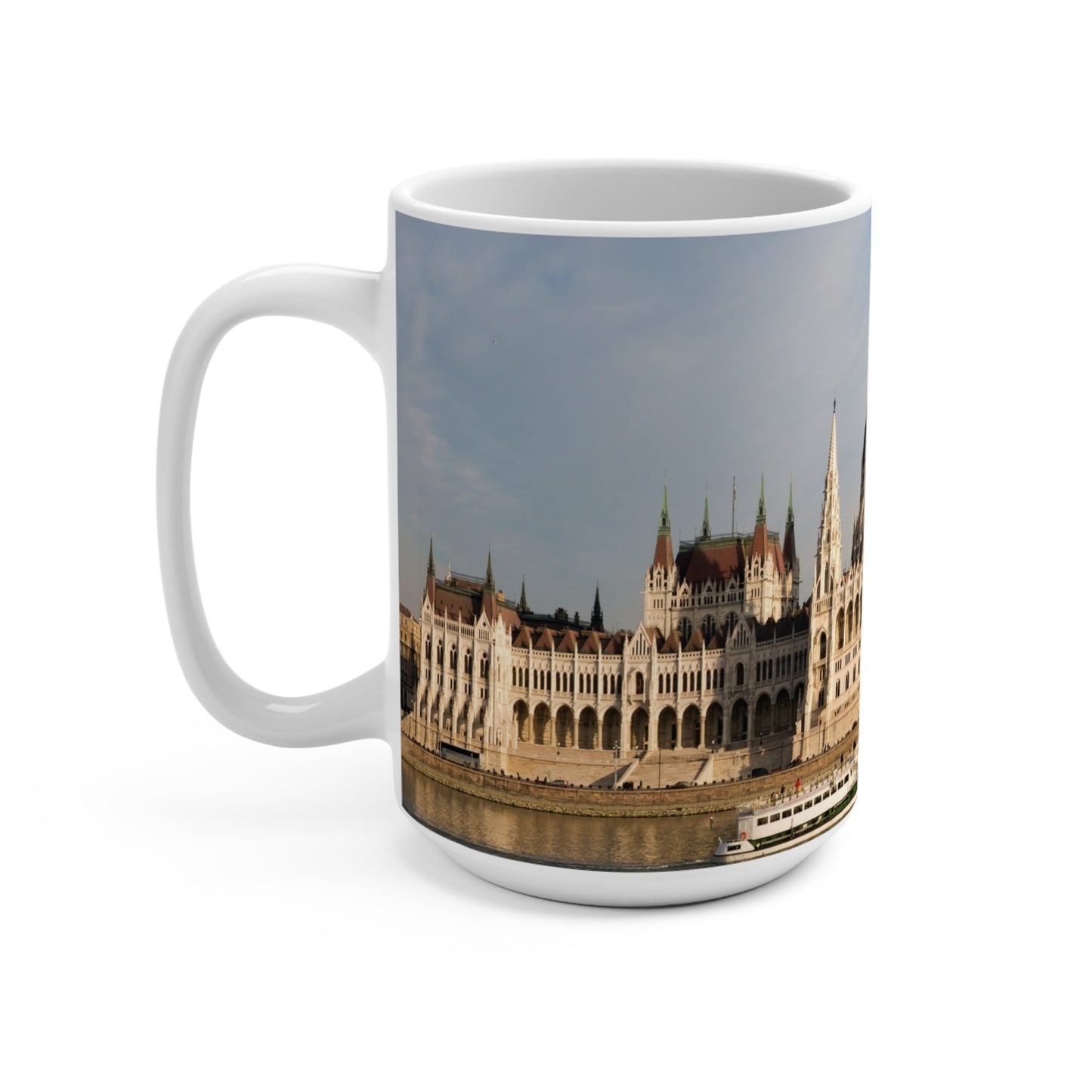 Coffee & Tea Mug with City prints, 15oz