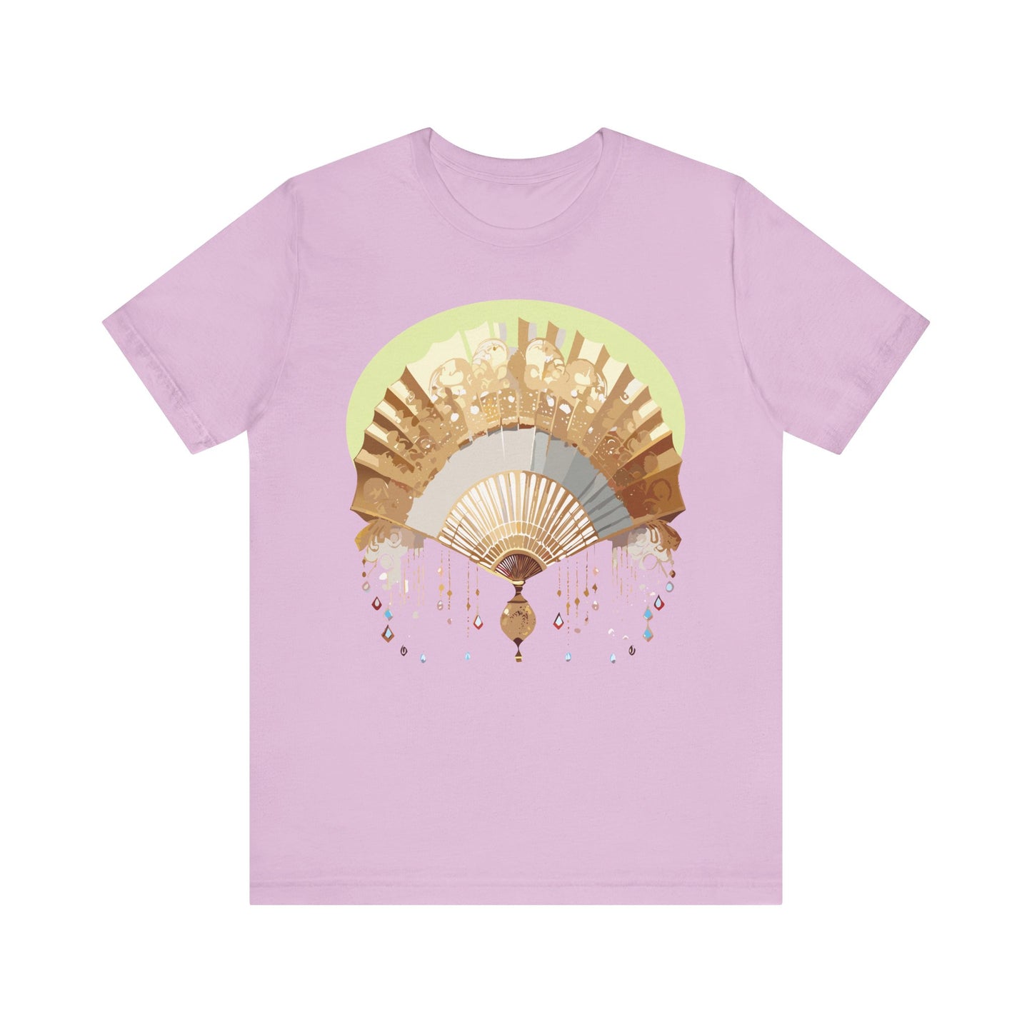 Fan shirt, Shirt with Fan, Tee Shirt with Gold Blower