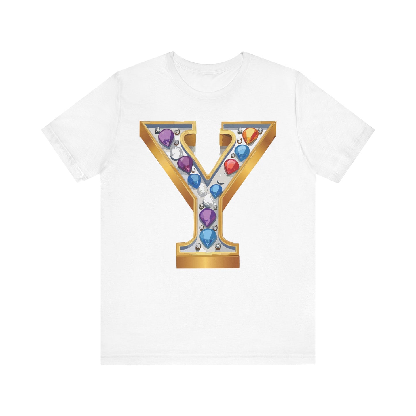 Letter Shirt, Shirt with Letters, Tee Shirt with Gold Letter, Shirt with Antique Letters