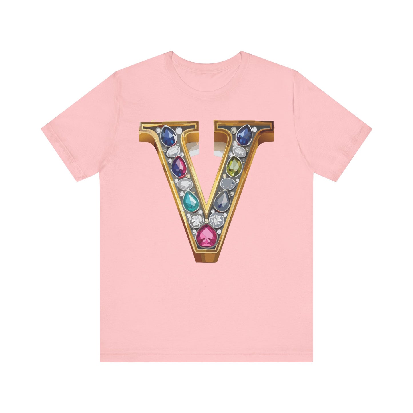Letter Shirt, Shirt with Letters, Tee Shirt with Gold Letter, Shirt with Antique Letters