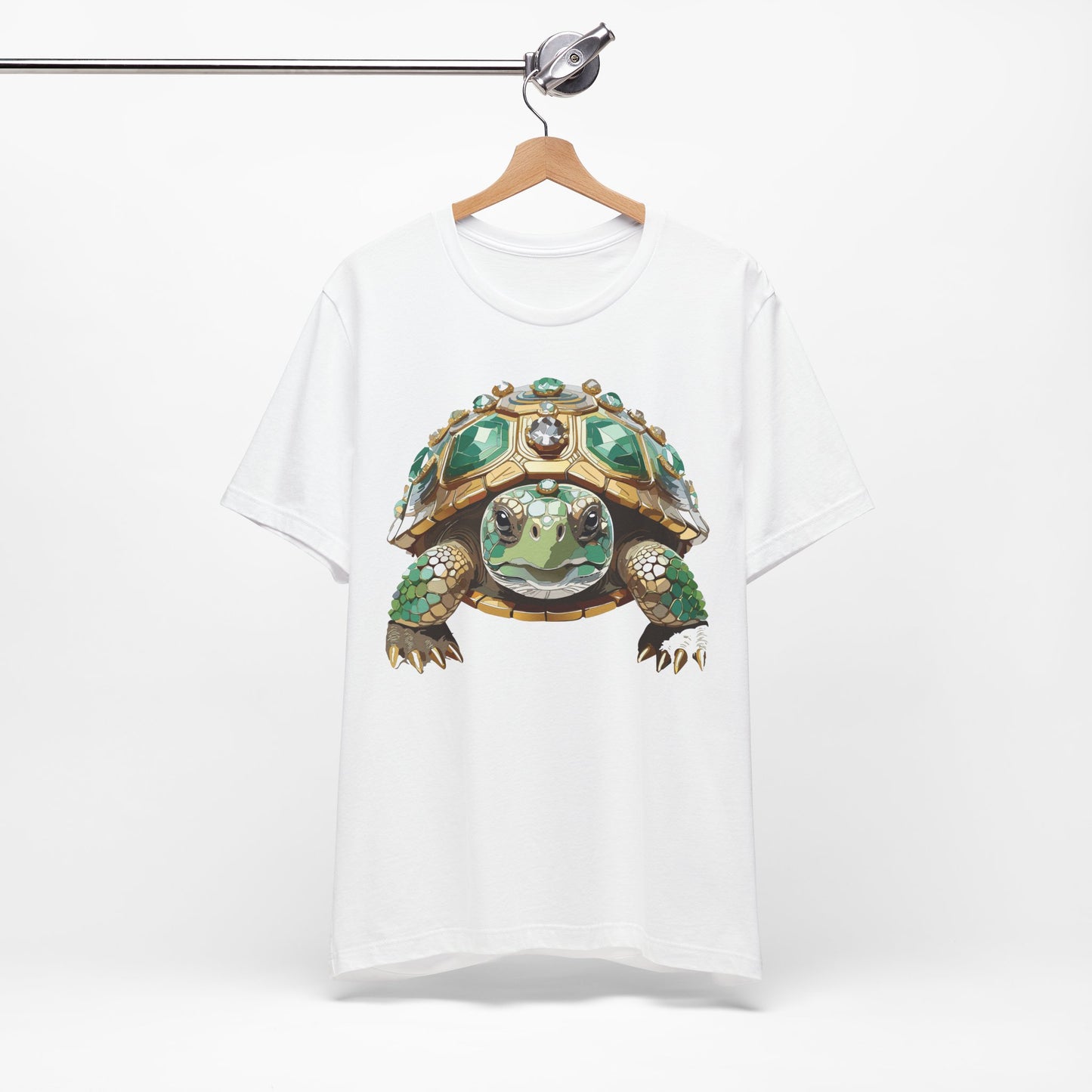 Animal Shirt, Shirt with Animal, Tee Shirt with Gold Animal Medal, Shirt with Antique Animal Medallion