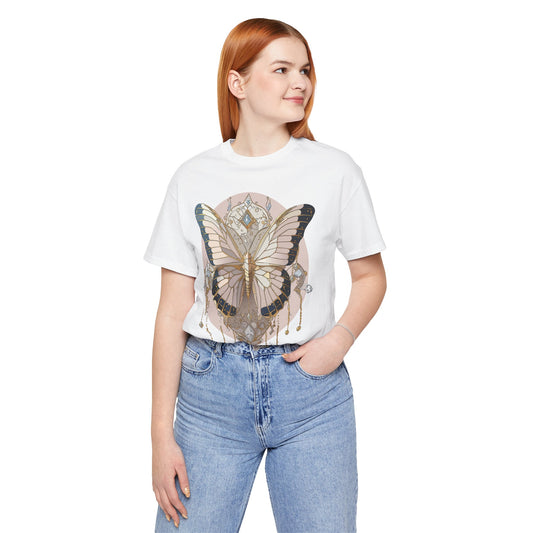 Butterfly Shirt, Shirt with Butterfly, Tee Shirt with Antique Butterfly