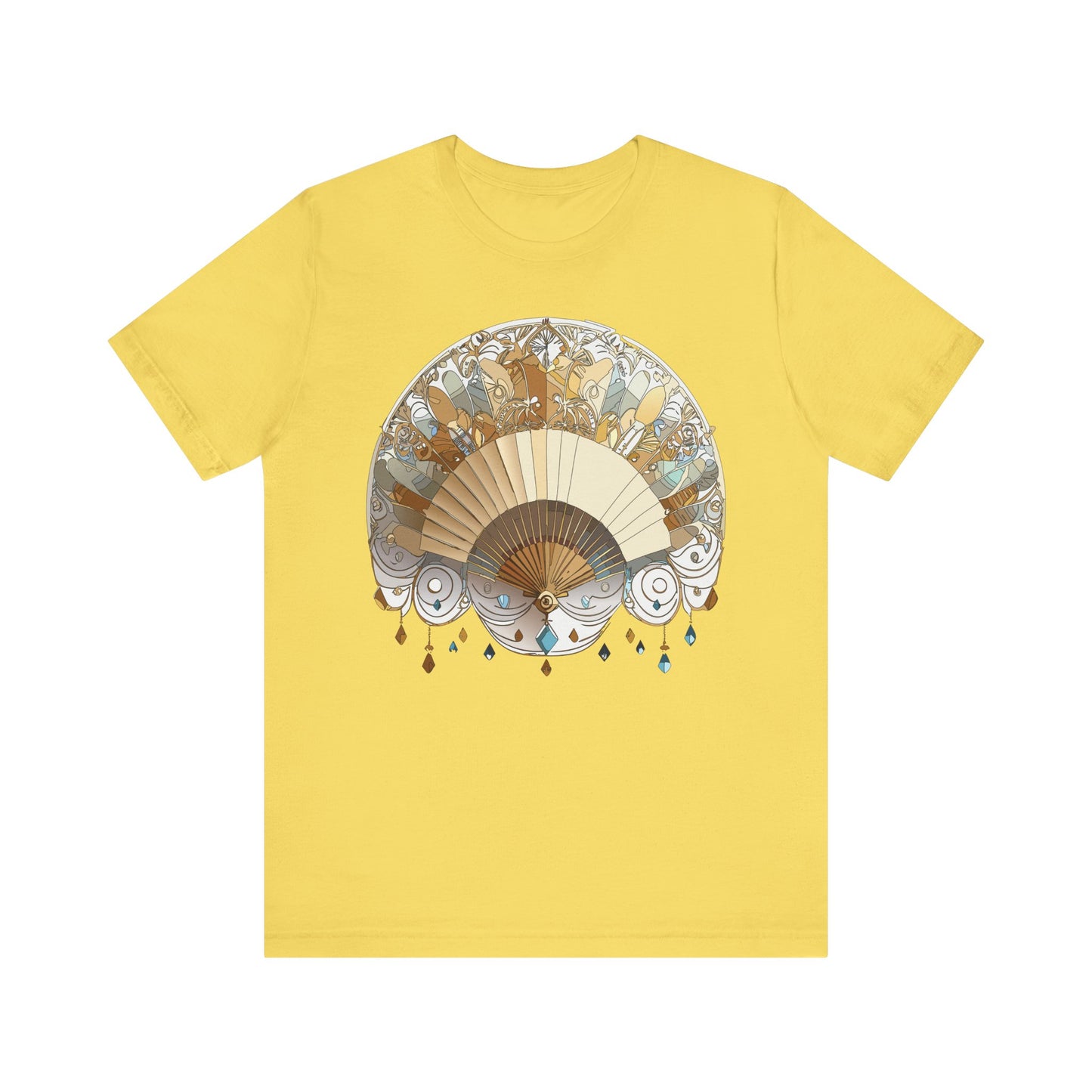 Fan shirt, Shirt with Fan, Tee Shirt with Gold Blower