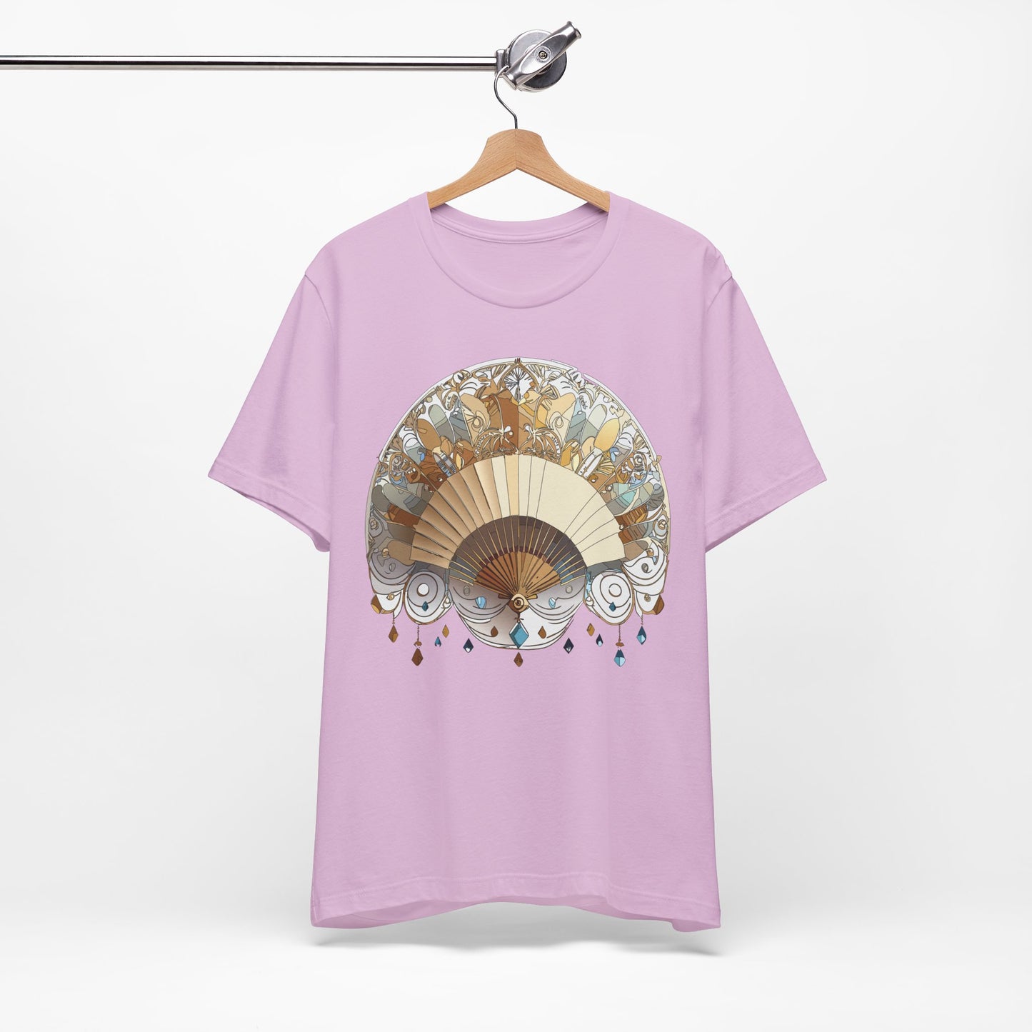Fan shirt, Shirt with Fan, Tee Shirt with Gold Blower