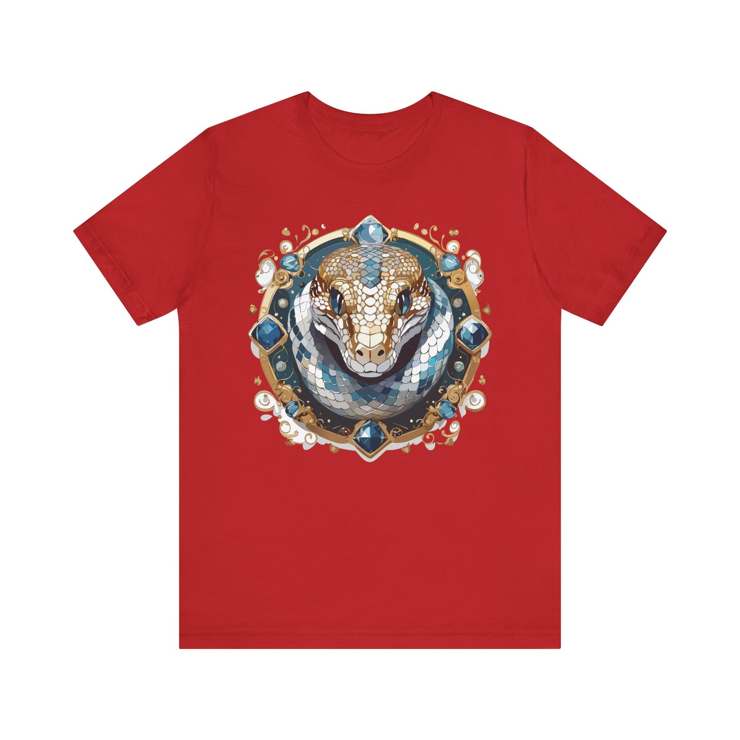 Animal Shirt, Shirt with Animal, Tee Shirt with Gold Animal Medal, Shirt with Antique Animal Medallion