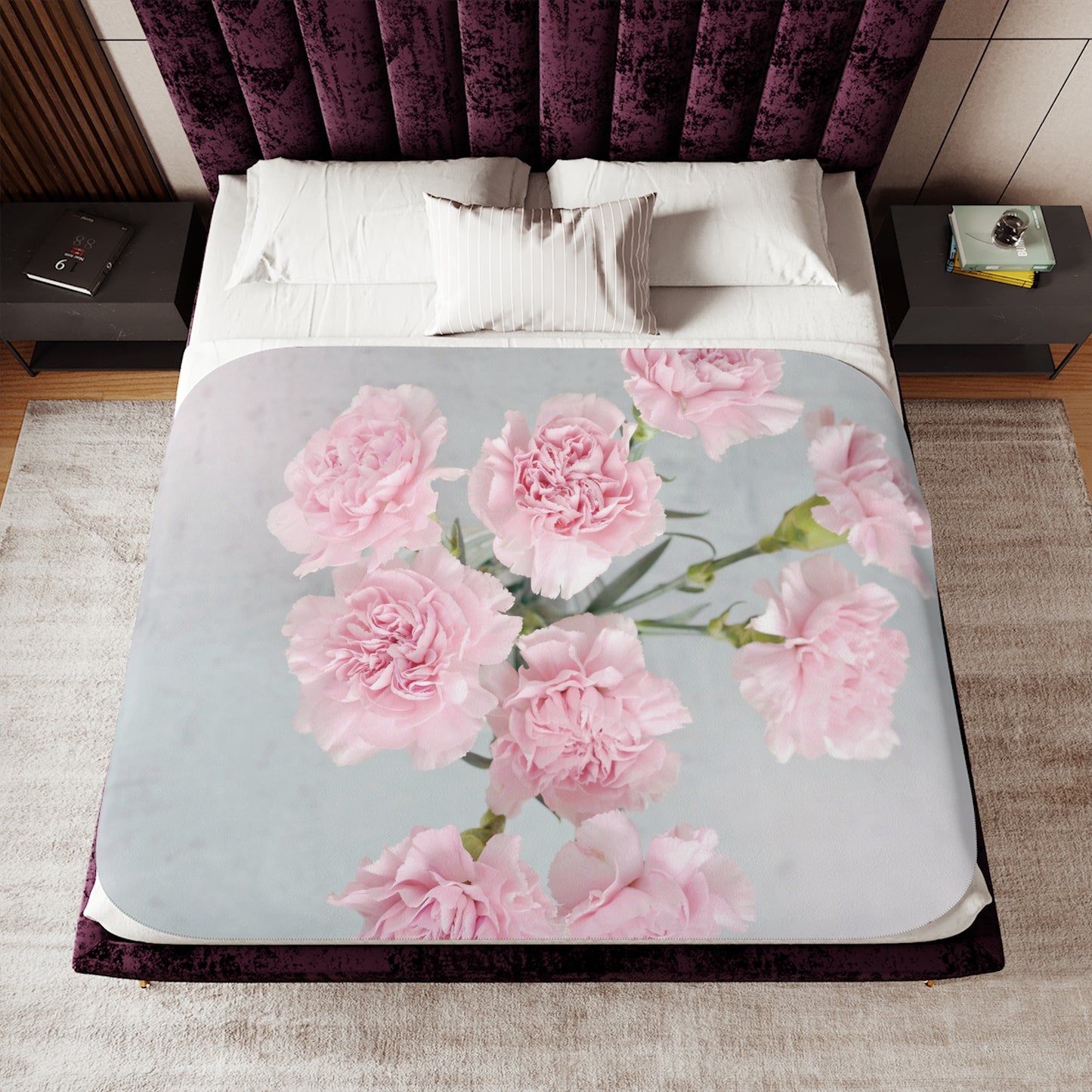 Floral Sherpa Blanket