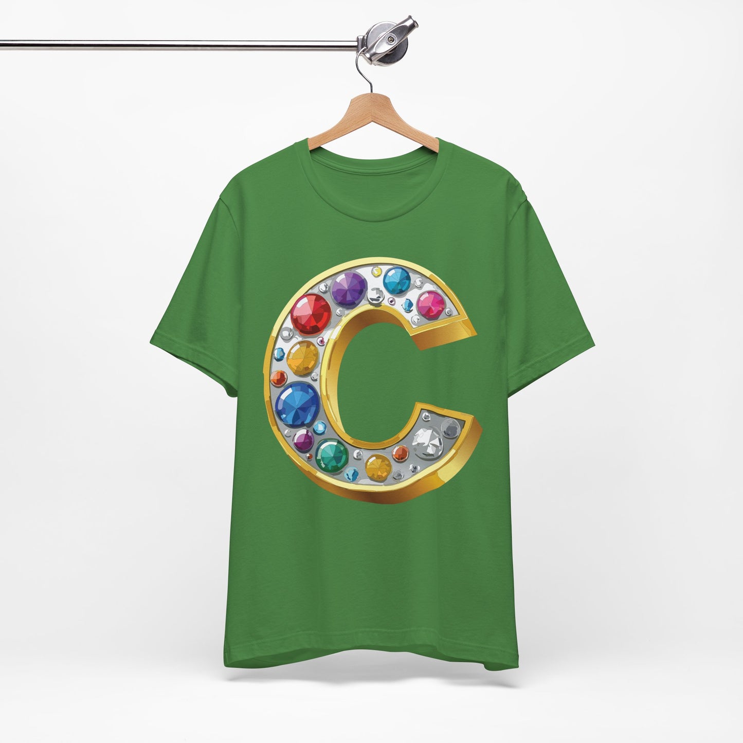 Letter Shirt, Shirt with Letters, Tee Shirt with Gold Letter, Shirt with Antique Letters
