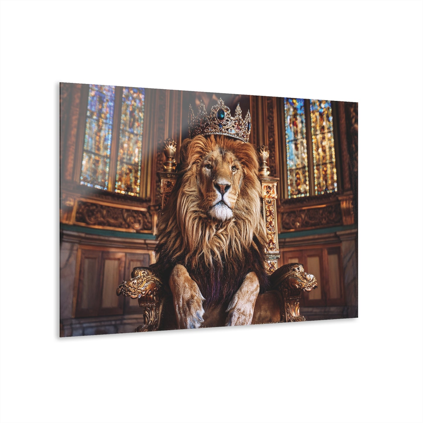 Crown Lion Wall Decor, Wall Art Decor with Animals 2