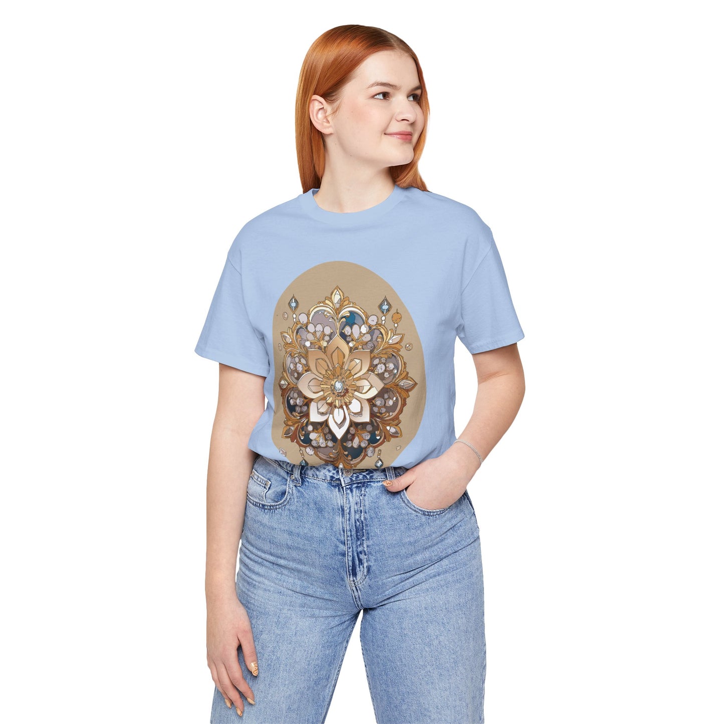Floral Shirt, Flower Shirt, Tee Shirt with Antique Flower
