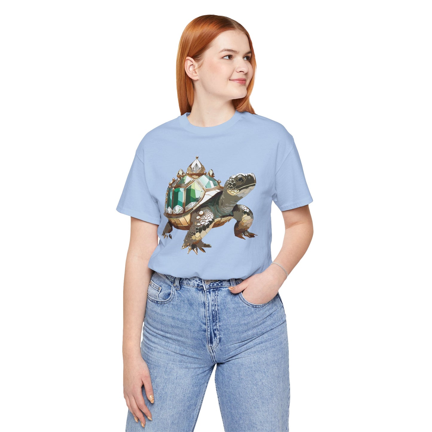 Animal Shirt, Shirt with Animal, Tee Shirt with Gold Animal Medal, Shirt with Antique Animal Medallion