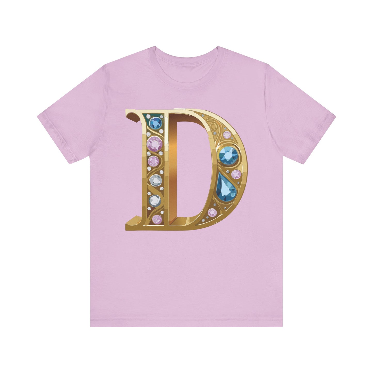 Letter Shirt, Shirt with Letters, Tee Shirt with Gold Letter, Shirt with Antique Letters