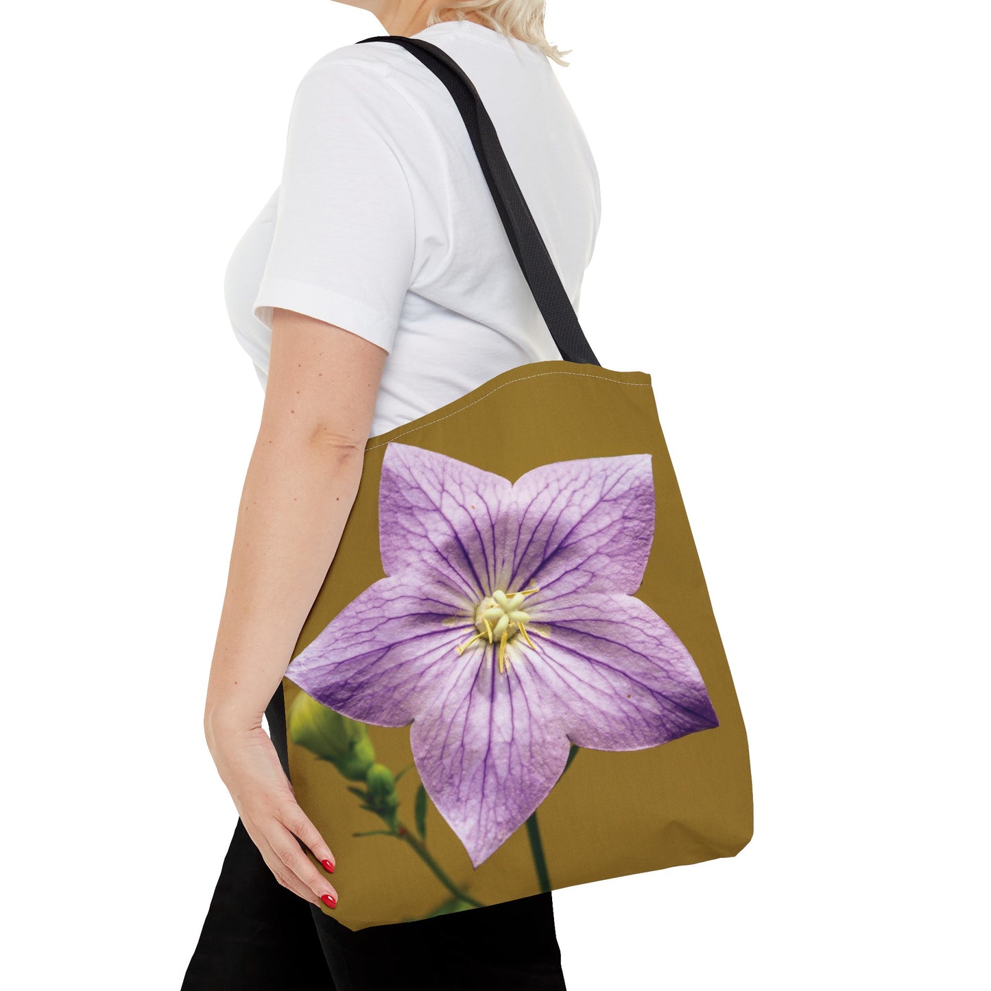 Canvas Bag with Floral Prints