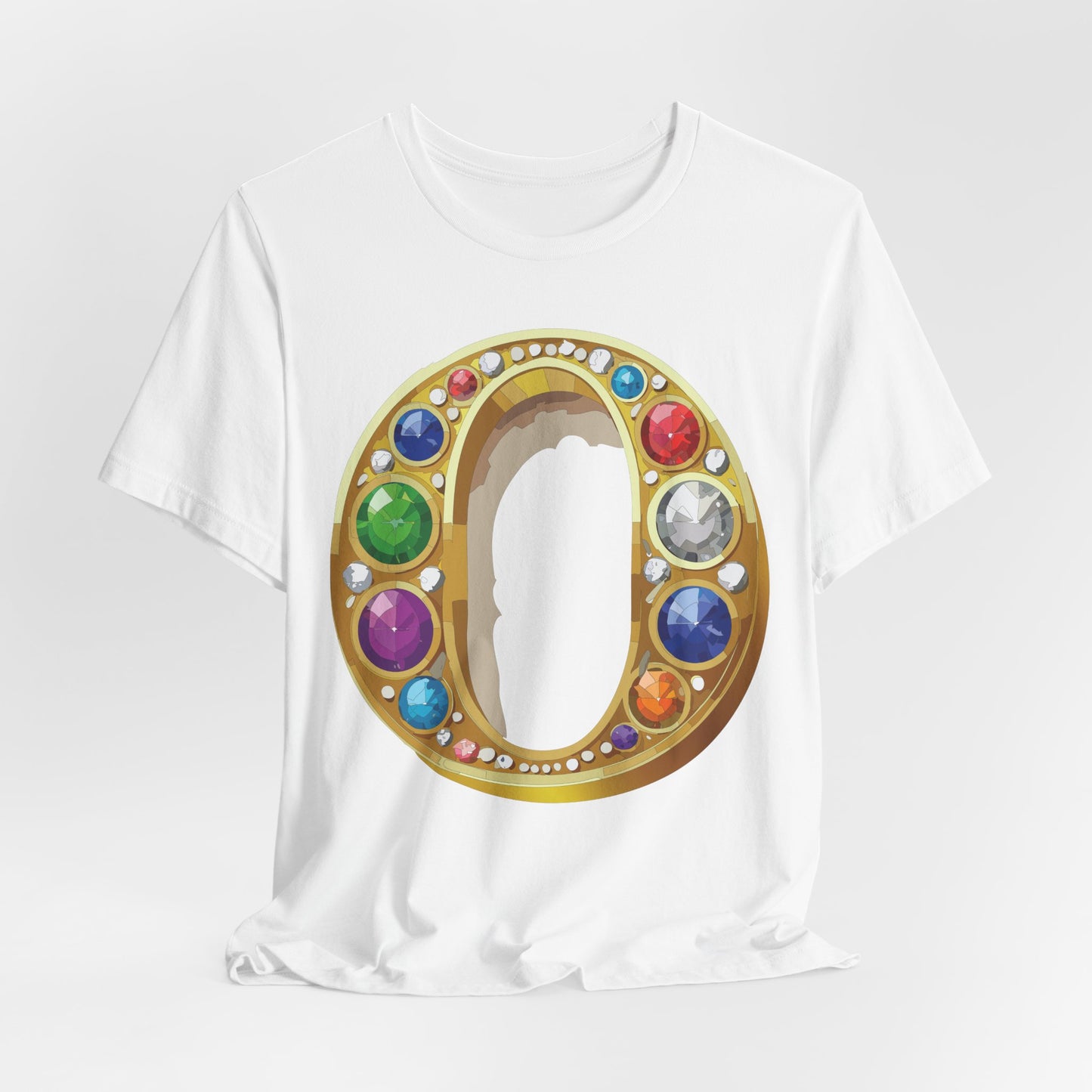 Letter Shirt, Shirt with Letters, Tee Shirt with Gold Letter, Shirt with Antique Letters