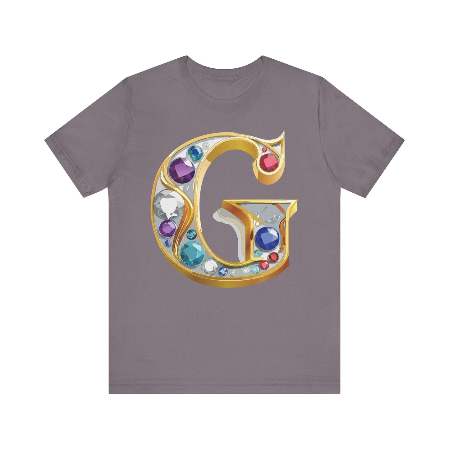 Letter Shirt, Shirt with Letters, Tee Shirt with Gold Letter, Shirt with Antique Letters