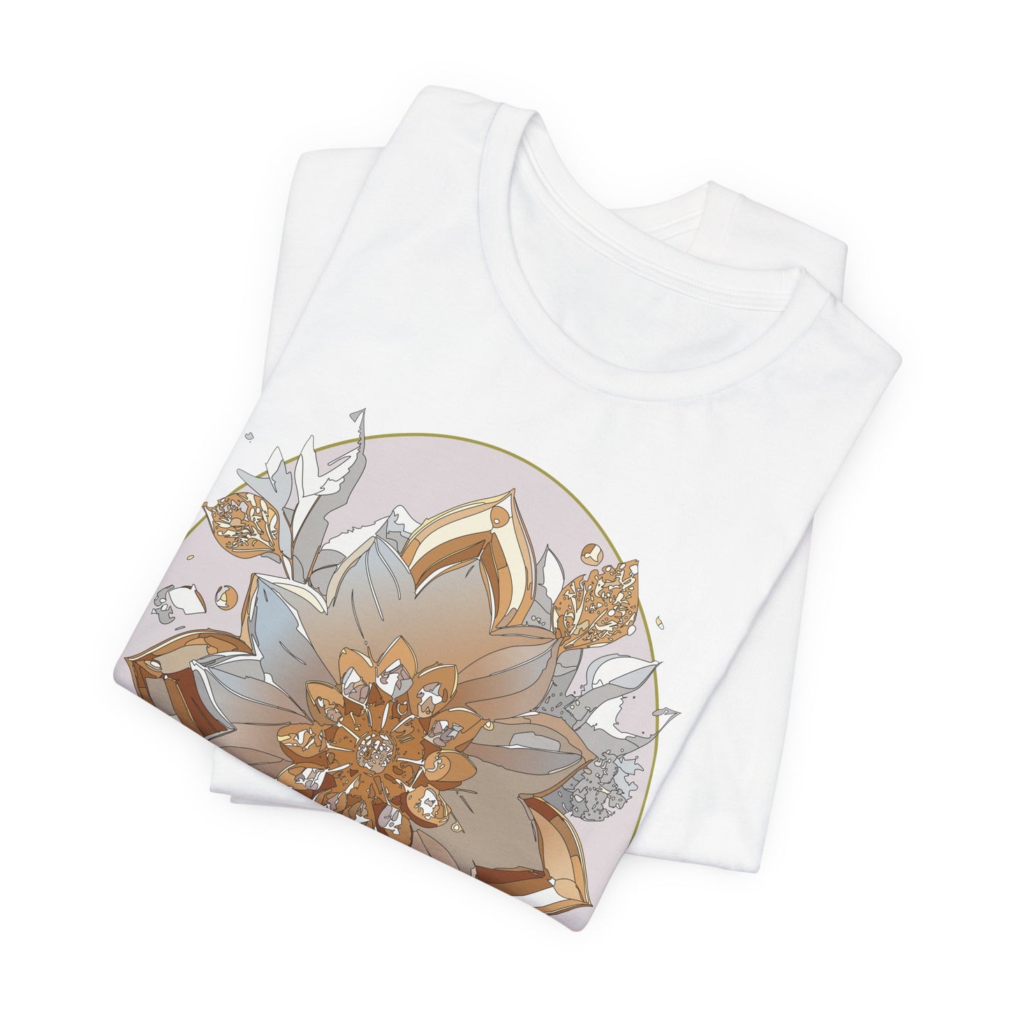 Floral Shirt, Flower Shirt, Tee Shirt with Antique Flower