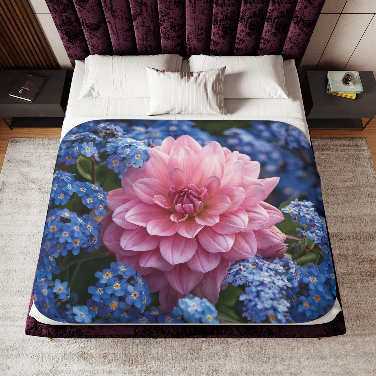 Floral Sherpa Blanket