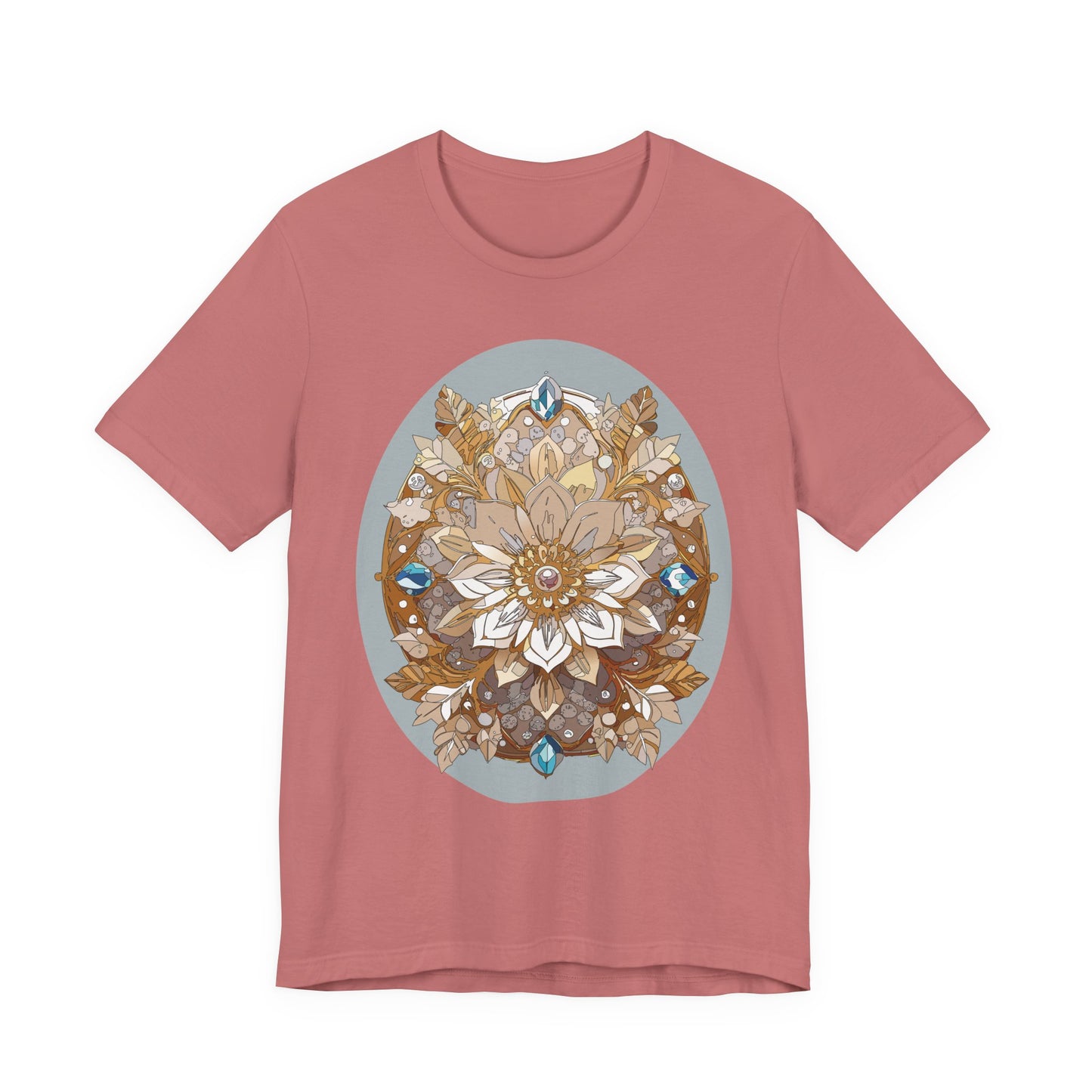 Floral Shirt, Flower Shirt, Tee Shirt with Antique Flower