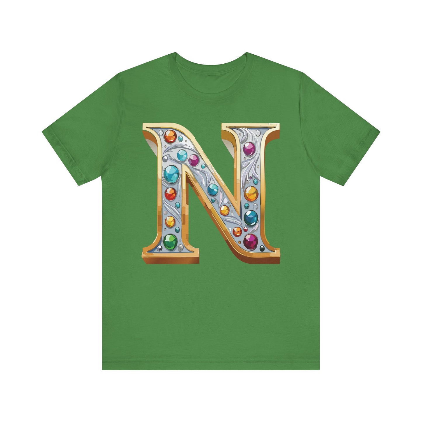Letter Shirt, Shirt with Letters, Tee Shirt with Gold Letter, Shirt with Antique Letters