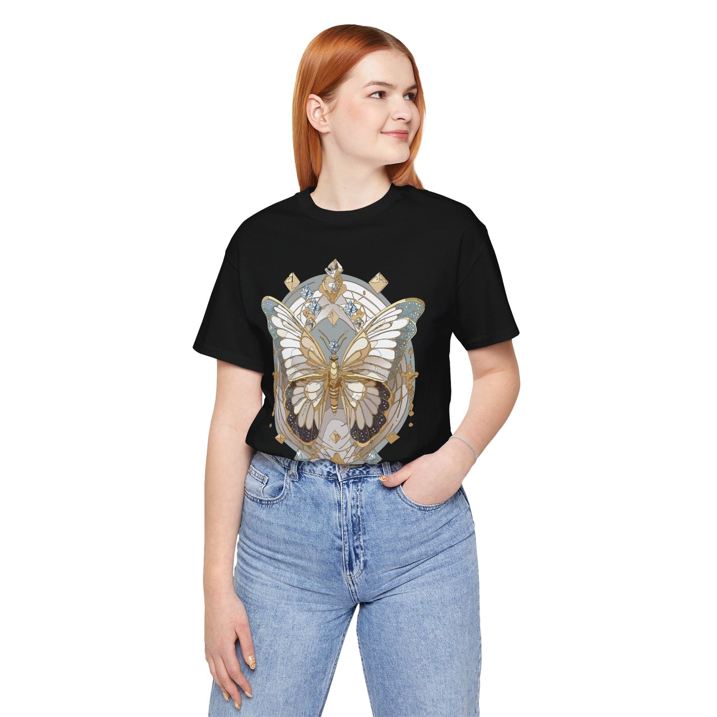 Butterfly Shirt, Shirt with Butterfly, Tee Shirt with Antique Butterfly