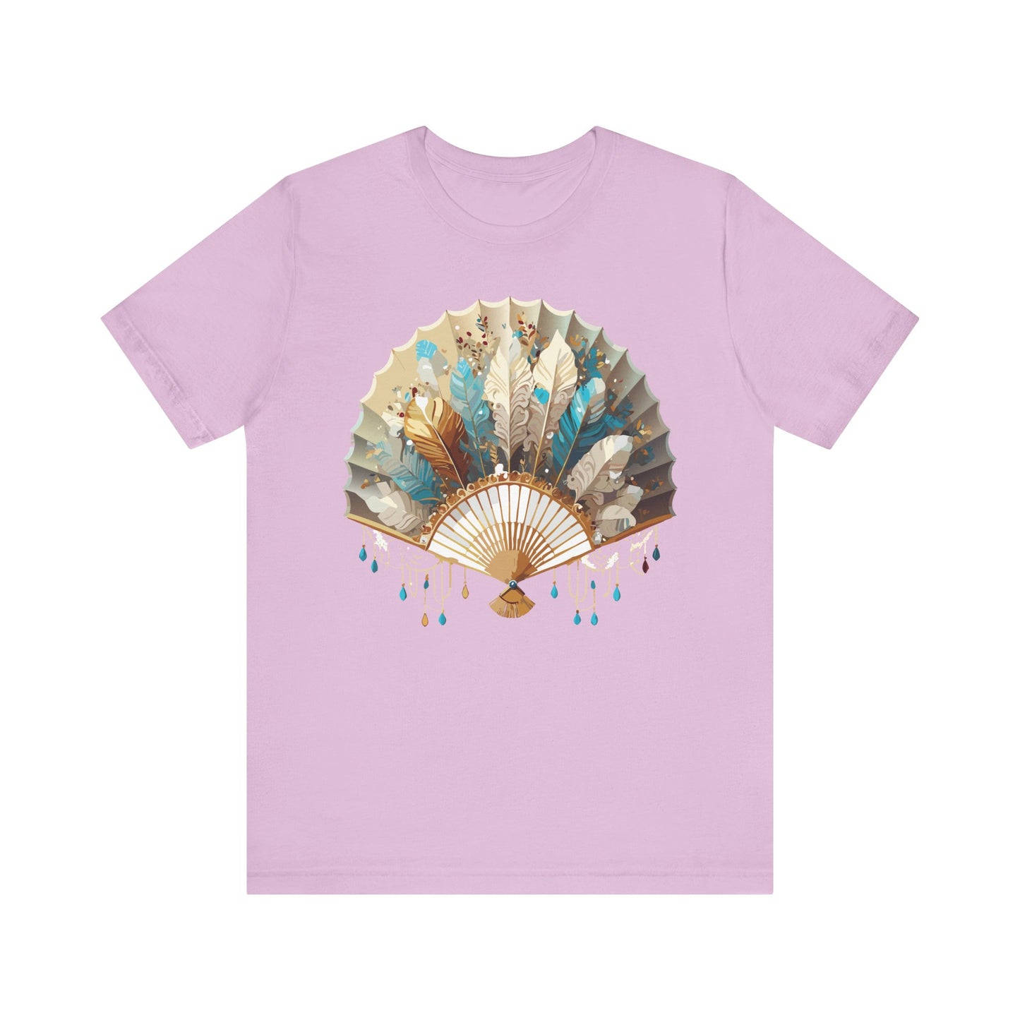 Fan shirt, Shirt with Fan, Tee Shirt with Gold Blower