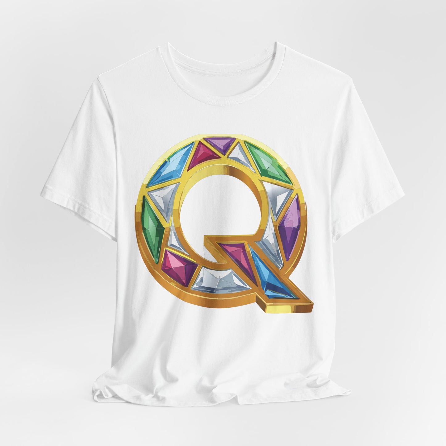 Letter Shirt, Shirt with Letters, Tee Shirt with Gold Letter, Shirt with Antique Letters