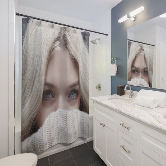 Shower Curtains with Women Face