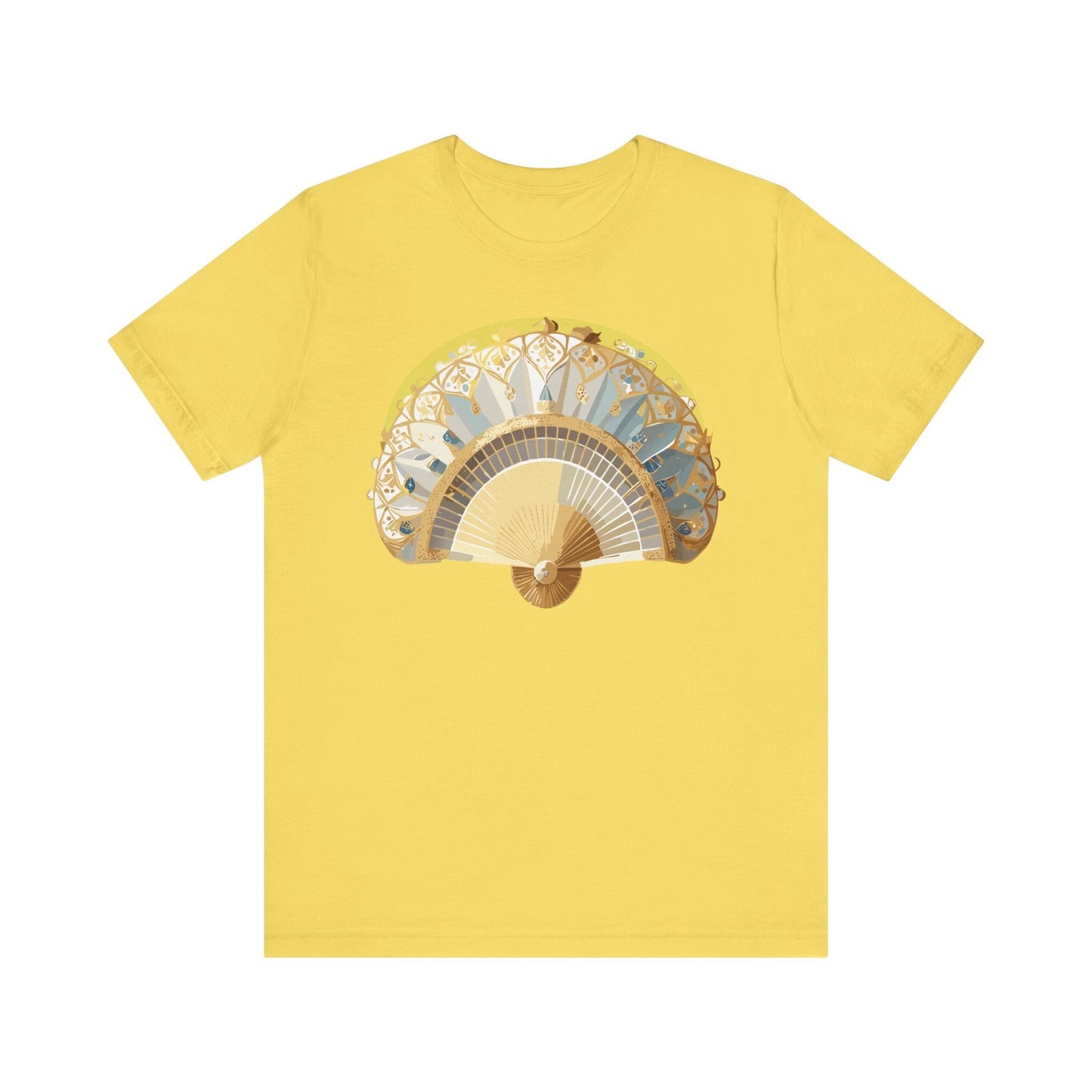 Fan shirt, Shirt with Fan, Tee Shirt with Gold Blower
