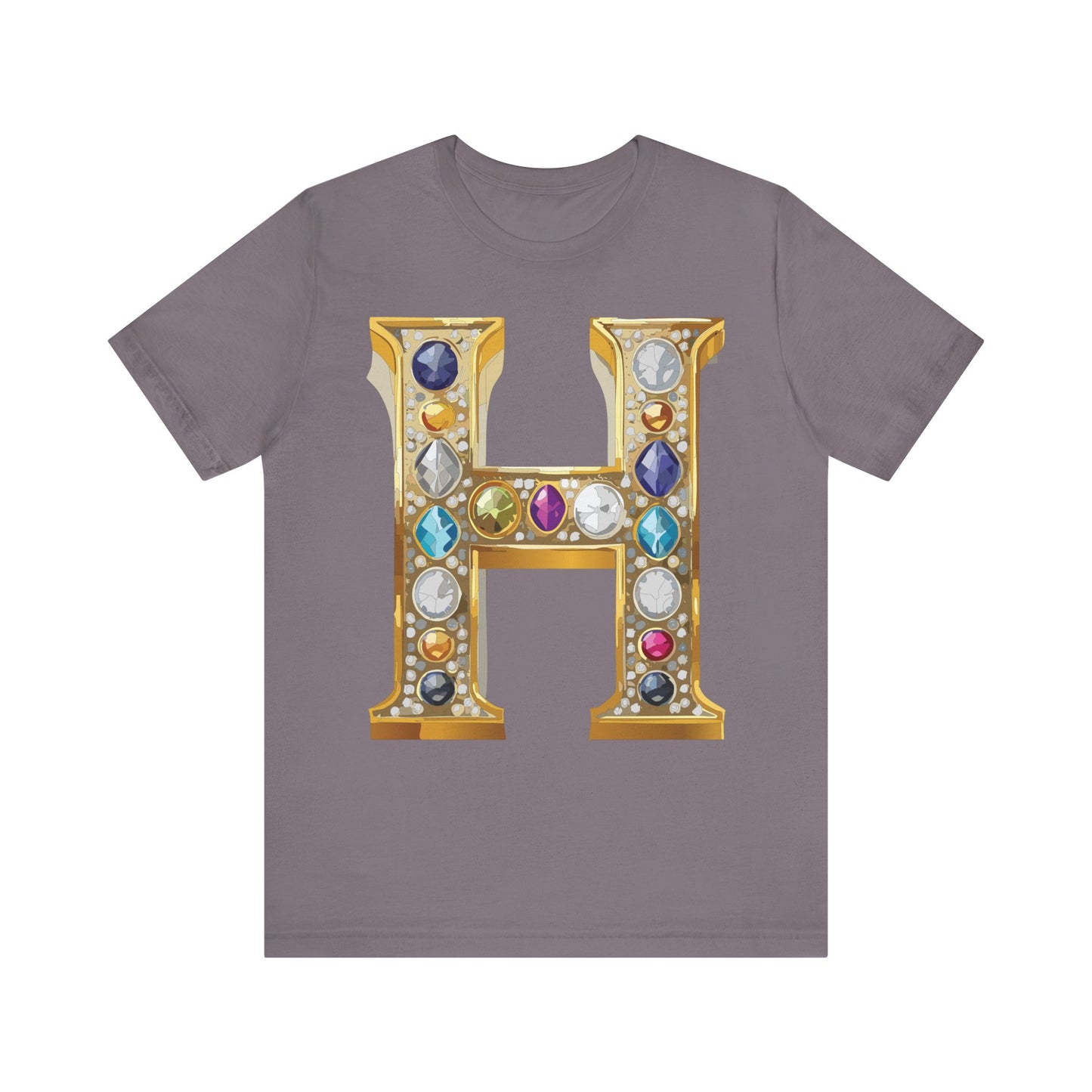 Letter Shirt, Shirt with Letters, Tee Shirt with Gold Letter, Shirt with Antique Letters