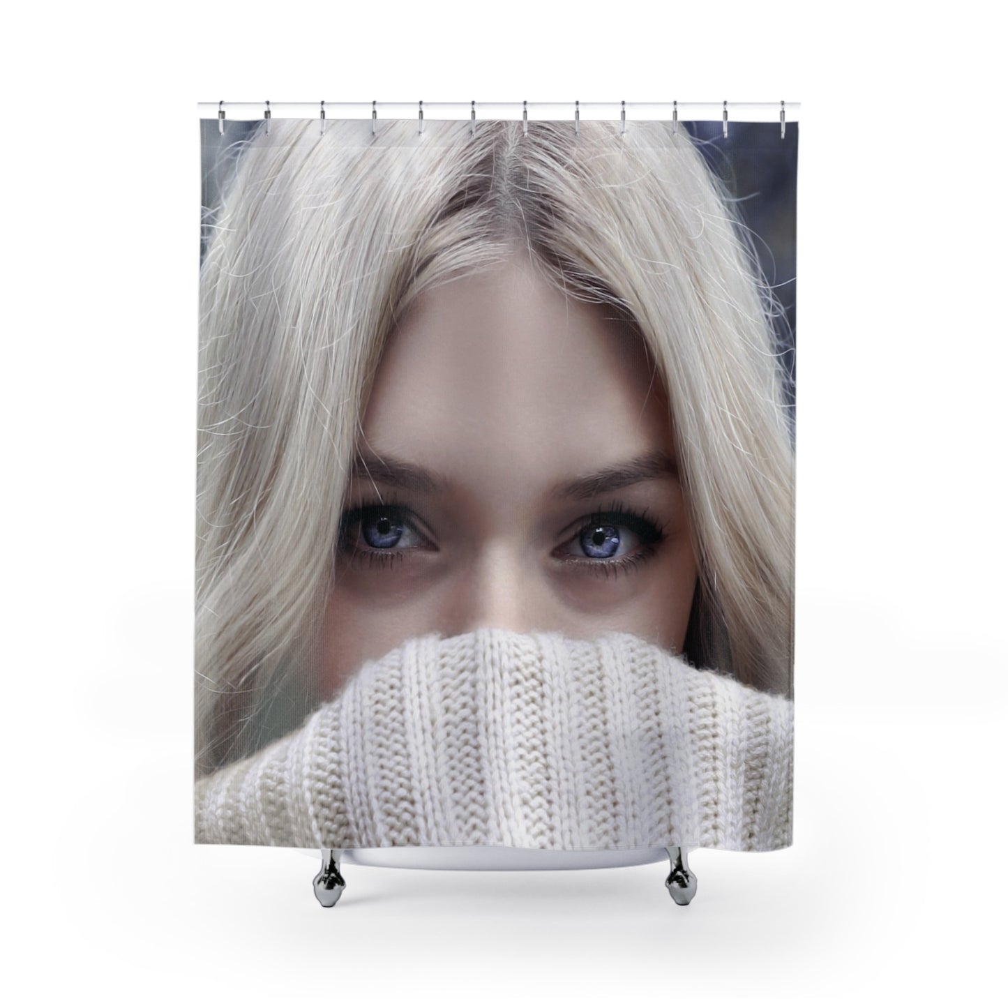 Shower Curtains with Women Face