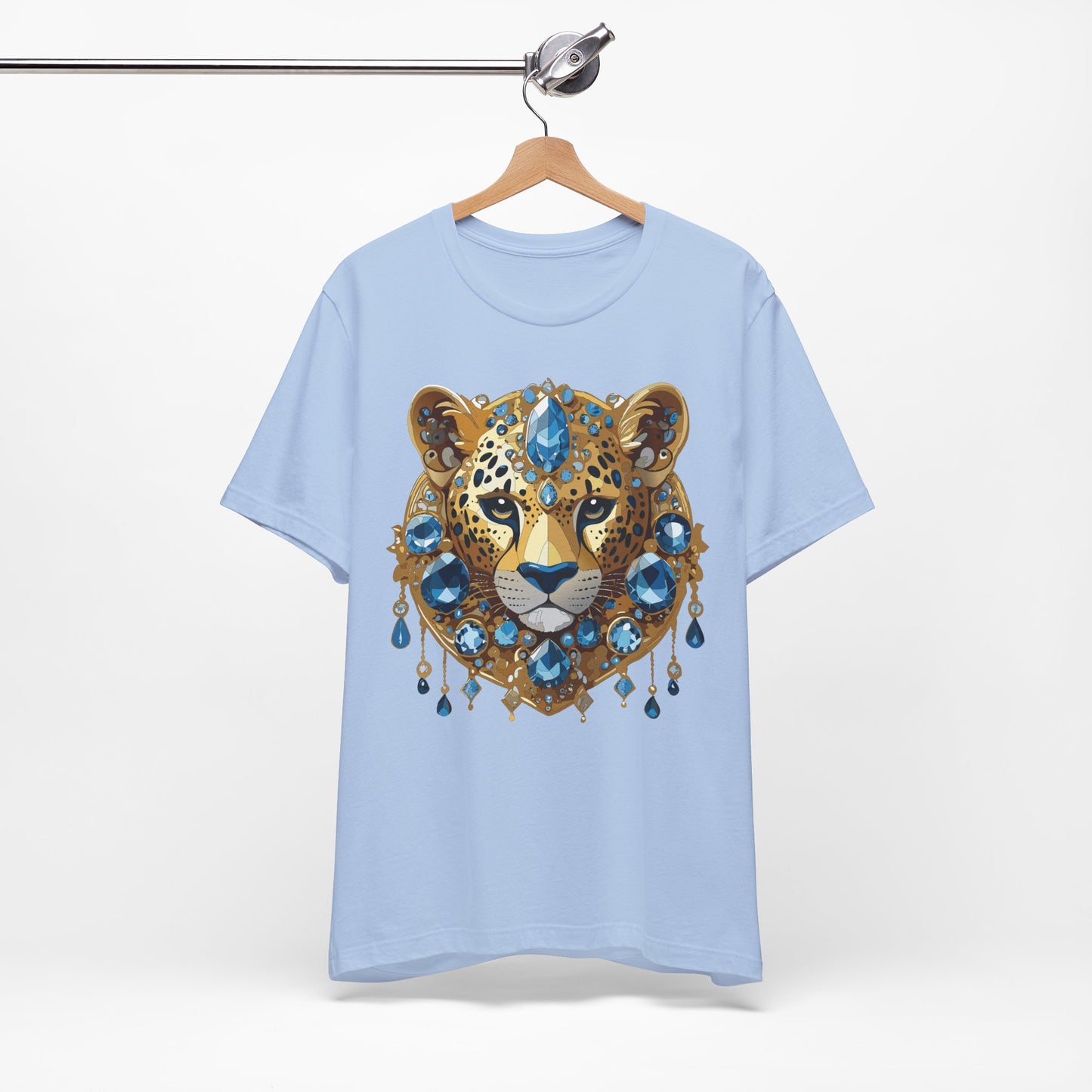 Animal Shirt, Shirt with Animal, Tee Shirt with Gold Animal Medal, Shirt with Antique Animal Medallion