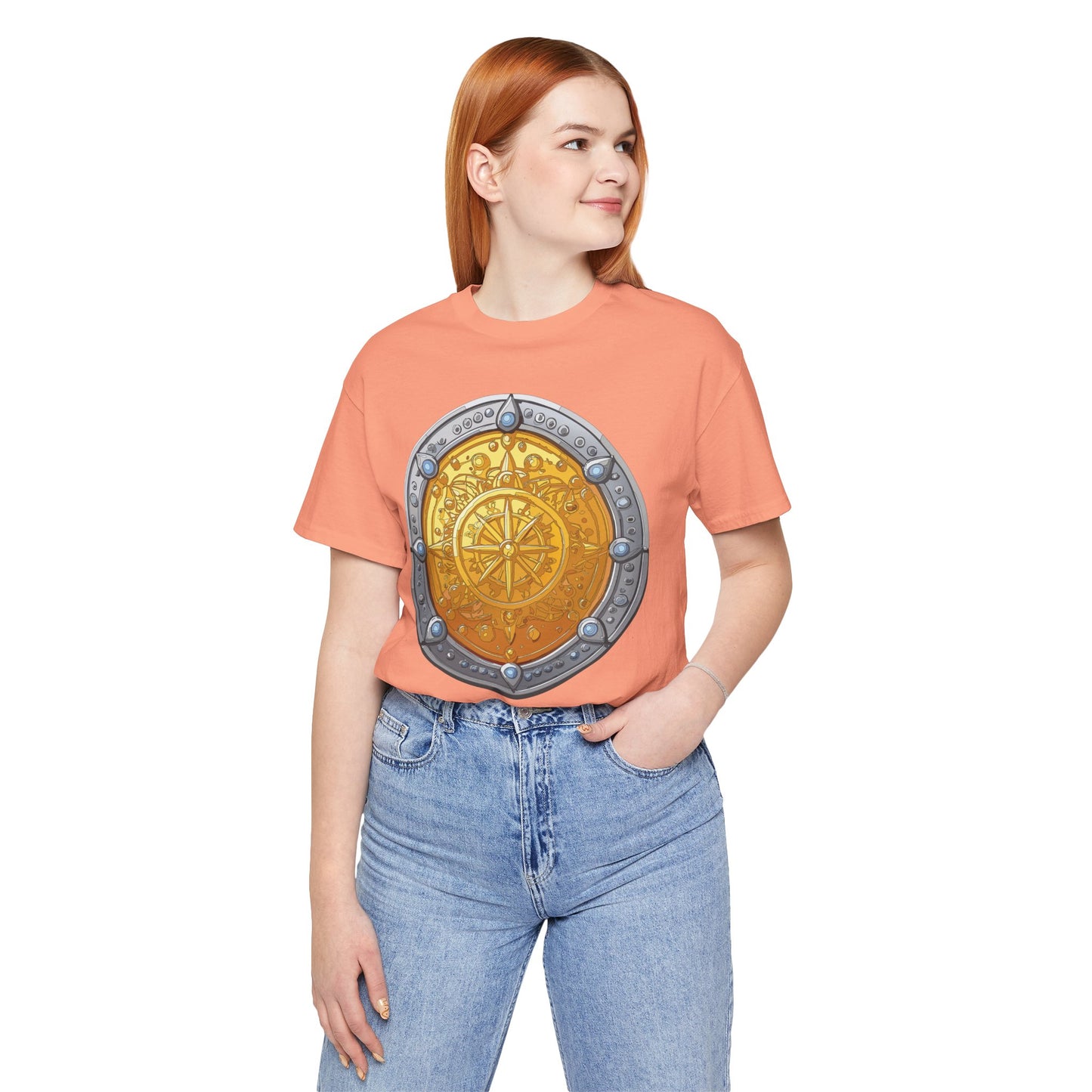 Coin Shirt, Shirt with Coin, Tee Shirt with Gold Coin, Shirt with Antique Coin